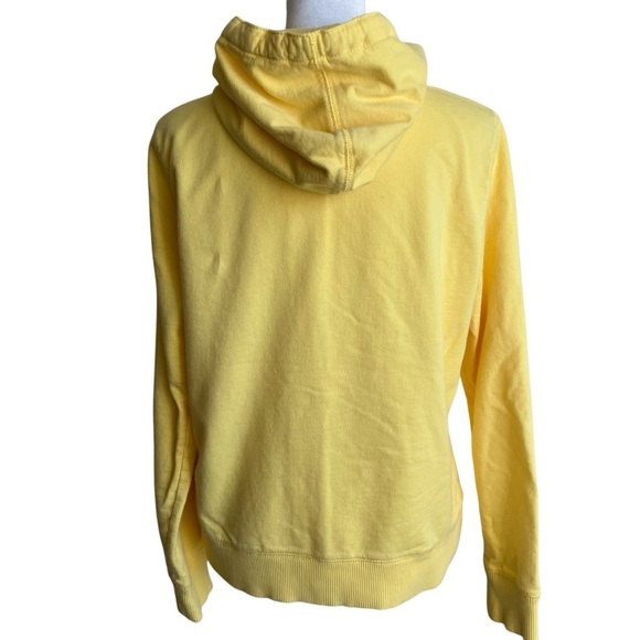Lauren Ralph Lauren Yellow Cotton Button Front Hooded Jacket Y2K Sweatshirt M - Picture 9 of 16